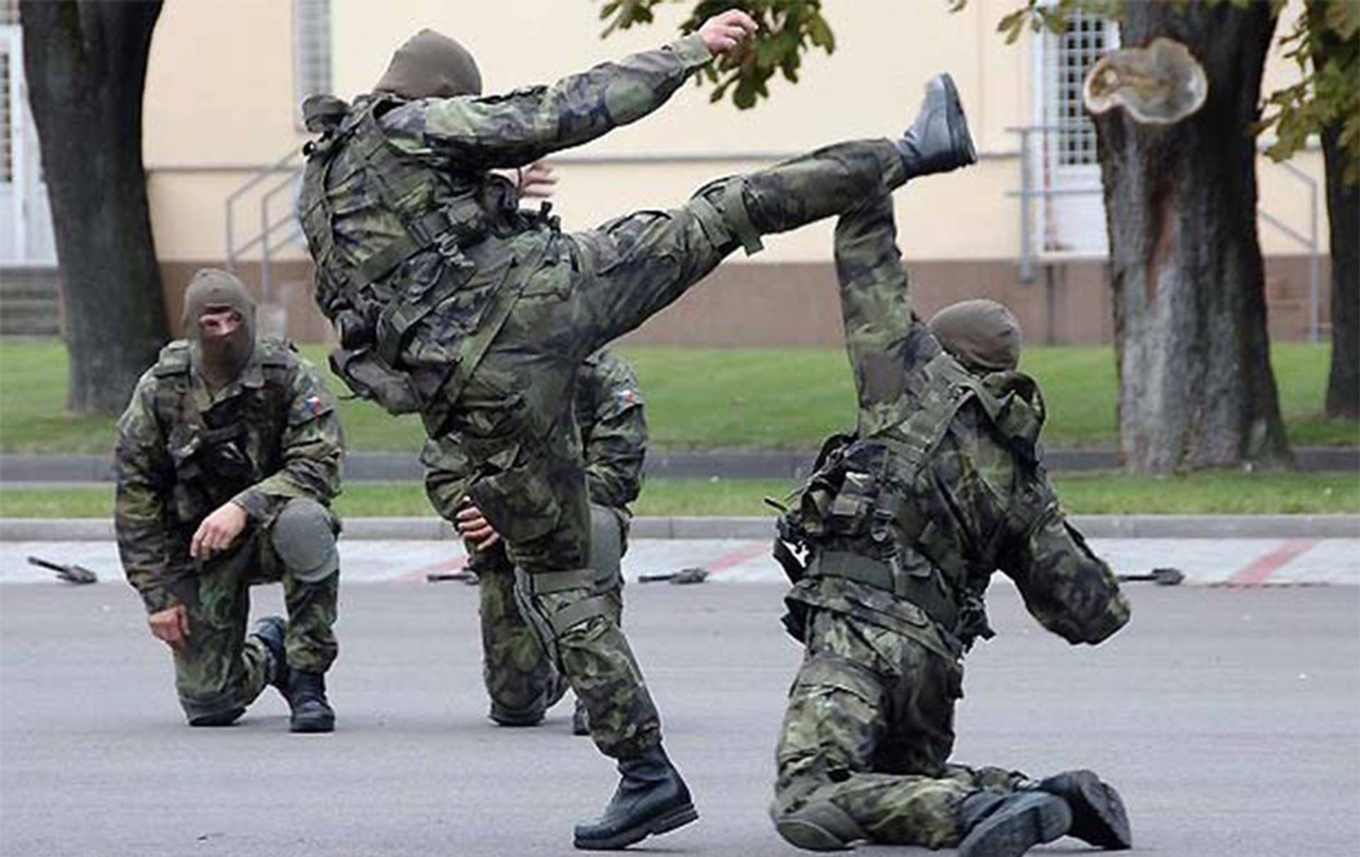 Součástí výcviku jsou pády, kryty, údery, kopy, páky, přehozy a  další techniky sebeobrany beze zbraně, včetně boje na zemi. Zvládnutí základního stupně by nemělo trvat déle než půl roku a nevyžaduje zvláštní sportovní vlohy.