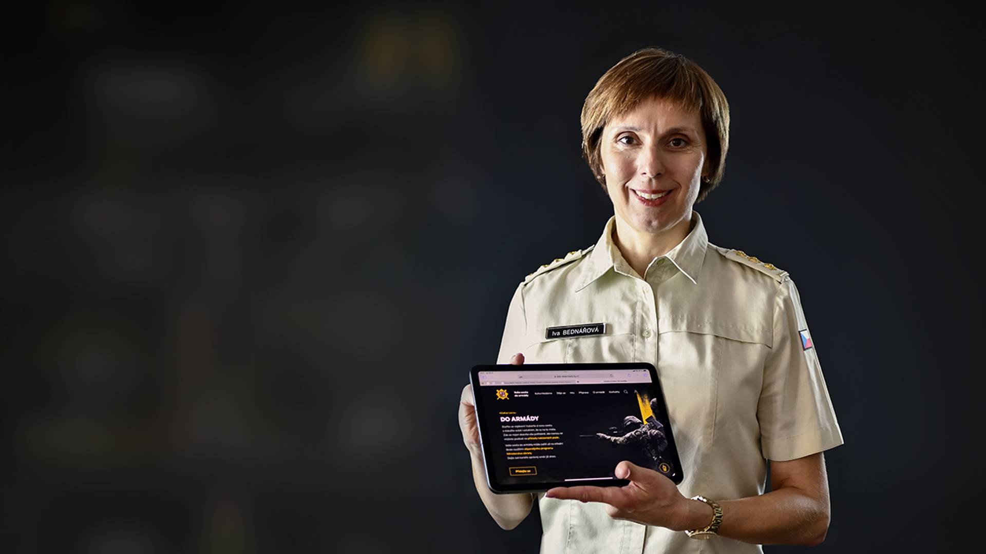 Už rok má náborový web ve své gesci ředitelka odboru doplňování personálu Agentury personalistiky AČR, plk. gšt. Iva Bednářová.